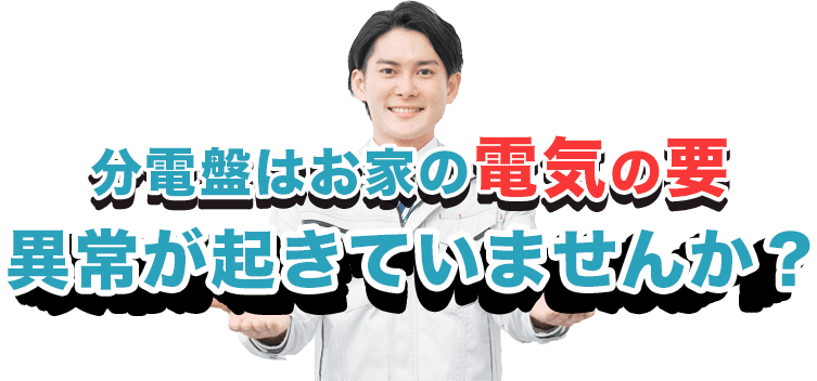 分電盤はお家の電気の要 異常が起きていませんか？